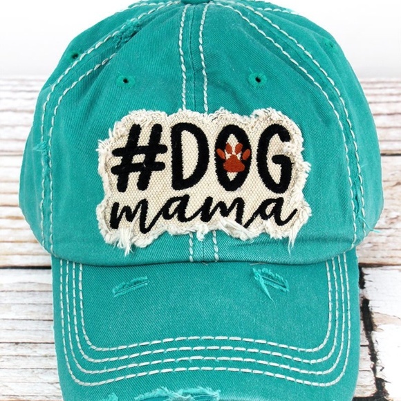 Accessories - NWT Distressed Dog Mama Cap